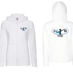 Pull à capuche blanc